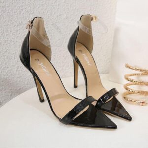 Don’t Bother Snake Chain High-Heeled Sandals-3927