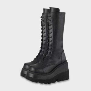 Platform Knight Gothic Boots-3597