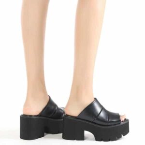 Fish Mouth Platform Sandals-4656