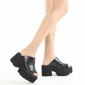 Fish Mouth Platform Sandals-4654
