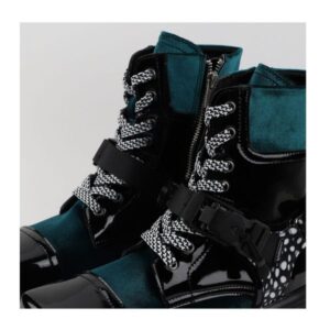 Mayze Green Buckle Boots-4960