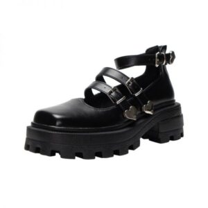 Heart Chain Thick Bottom Shoes-4249