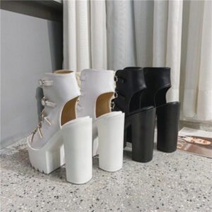 Buckle Straps Platform Sandals-5023