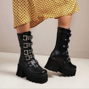 Belt Buckle Boots-3999