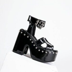 Rivet Platform Sandals-4084