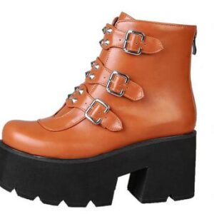 Rivet Ankle Boots-3967