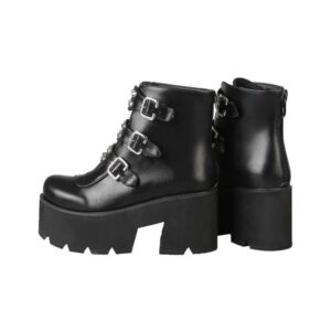 Rivet Ankle Boots-3975