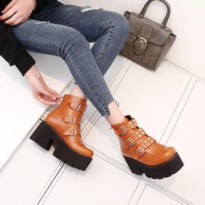 Rivet Ankle Boots-3971