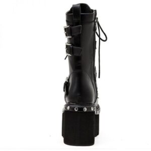 Rivet Lace Up Boots-4527