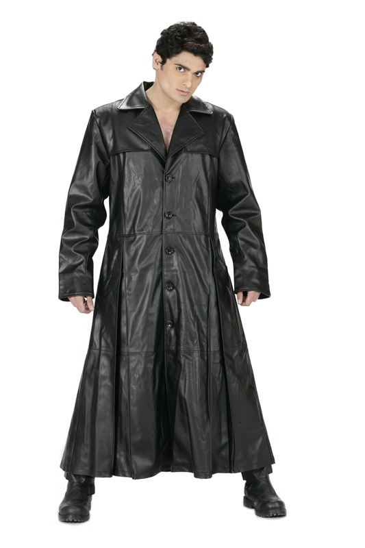 The undertaker Leather Long Coat-5485
