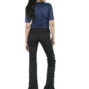 Solid Black Rick Owens Pant For Women-5410