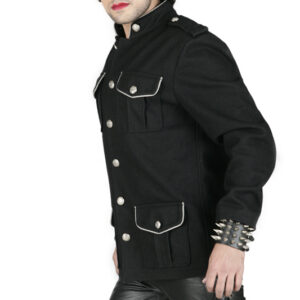 Black label military jacket for men-5496