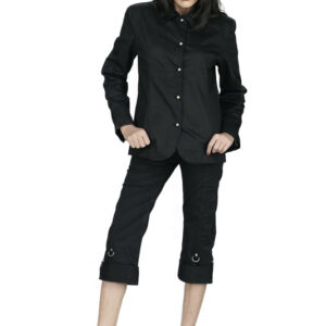 Gothic Black Blazer For Women-5365