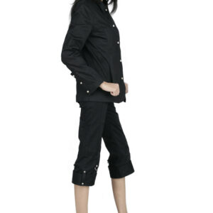 Gothic Black Blazer For Women-5366