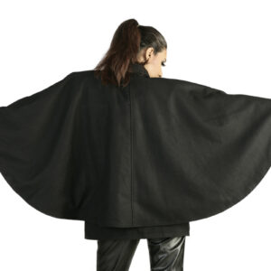 Restyle The Gothic Black Cape Coat with a Perfect Blend of Fashion-5253