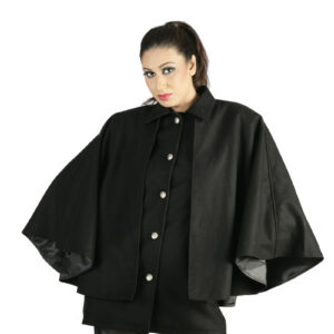 Restyle The Gothic Black Cape Coat with a Perfect Blend of Fashion-5254