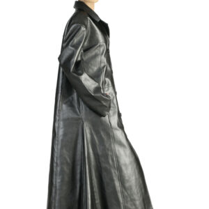 The undertaker Leather Long Coat-5475