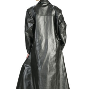 The undertaker Leather Long Coat-5477
