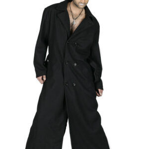 Belted Men Trench Coat Duster Jacket -5724
