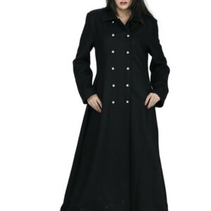 Black Long De Ball gothic Long Coat