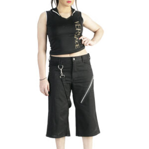 Women's gothic cargo shorts with Zip-5919