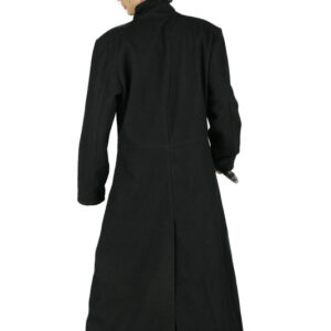 Neo Matrix Wool Full Button Men Trench Coat-5738