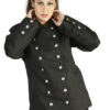 Black Long De Ball gothic Long Coat
