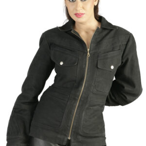 Punk black large pocket jacket-6370