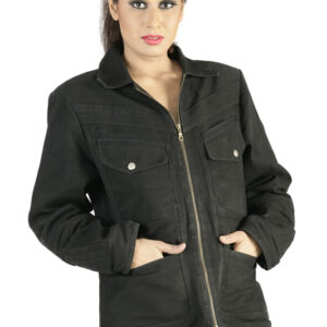 Punk black large pocket jacket-6371