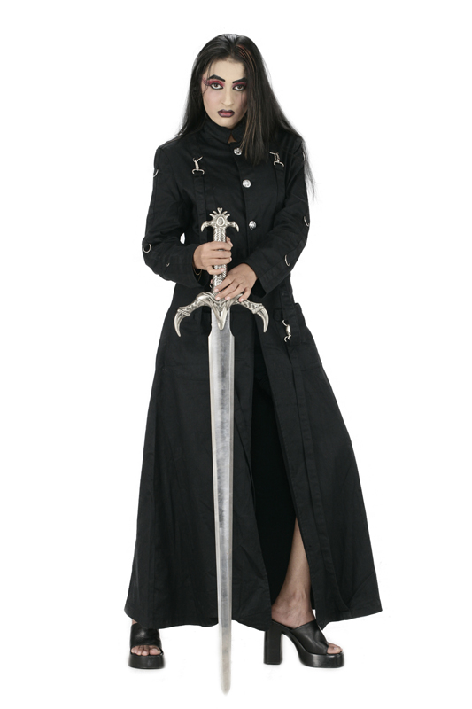 Black Long De Ball gothic Long Coat