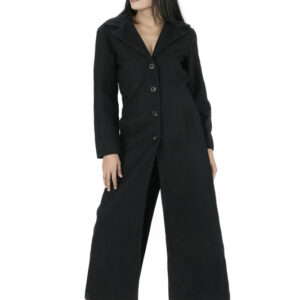 Black Long De Ball gothic Long Coat