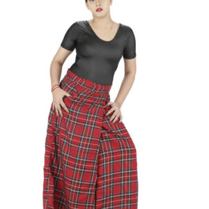 Scottish Fashion Plaid Tartan Maxi Skirt -5996
