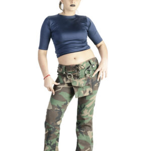 Sparky Women Flares Camo Cargo Pant-5827