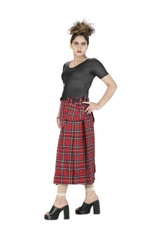 Traditional Ogilvie tartan skirt Scottish kilt for women -5965