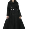 Black Long De Ball gothic Long Coat