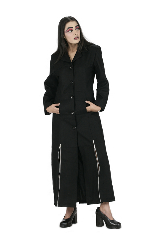 Black Long De Ball gothic Long Coat