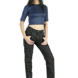 Women Fitted black aesthetic Gothic Pant-5870
