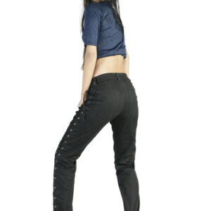Women Fitted black aesthetic Gothic Pant-5869