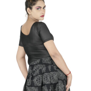 women gothic high waist mini goth skirt-6021