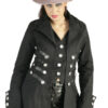 Black Long De Ball gothic Long Coat