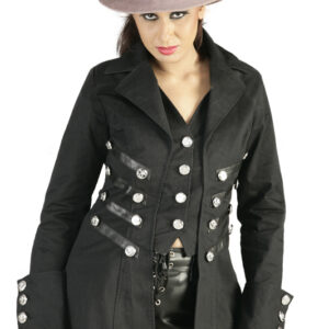 Black Long De Ball gothic Long Coat