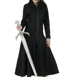 Women A-line Long Gothic Zip up jacket and coat-5804