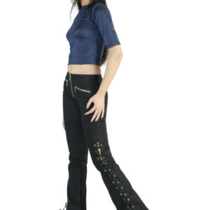 Women tripp pants with Bottom Flare-5938